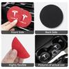 2PCS Car Valve Coaster Water Cup Holder Anti-slip Pad Mat For Tesla Model 3 Model S Model X Model Y Roadster Bonina Coil Juguete