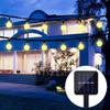 Outdoor Waterproof String Light Yellow LED Edison Spherical Garden Light String