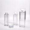 1Pc Juice Box Reusable 500/1000ML Outdoor Sports Water Bottle Transparent Milk Creative PS Portable Travel And Camping