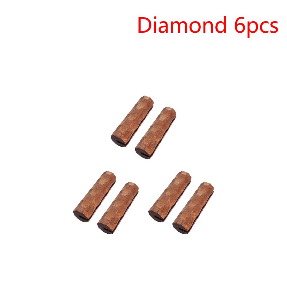 4-10Pcs Sapele BBQ Pan Handle Anti Scald Pan Insulated Grip Portable BBQ Plate Handle for Sauce Pan Sauteing Grilling Pan