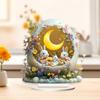 2D Resurrection Easter Rabbits Acrylic Home Decor Ornament