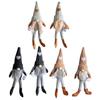 Cross-Border Knitted High-Hat Doll with Hanging Legs - Hand-Grind Coffee Christmas Plush Decoration