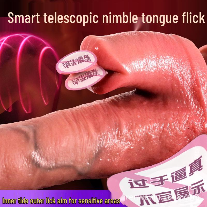 Automatic Thrusting Female Vibrator - Realistic Adult Toy 
