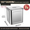 Stainless Steel Square Storage Bucket
