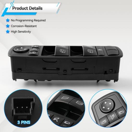 Front Master Power Window Switch For Mercedes-Benz ML350 2006-2011 2518300290