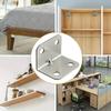 New 20pcs Stainless Steel Corner Bracket 90 Degree Right Angle Fixed L Bracket for Wood Furniture Cabinet Connector Accessories