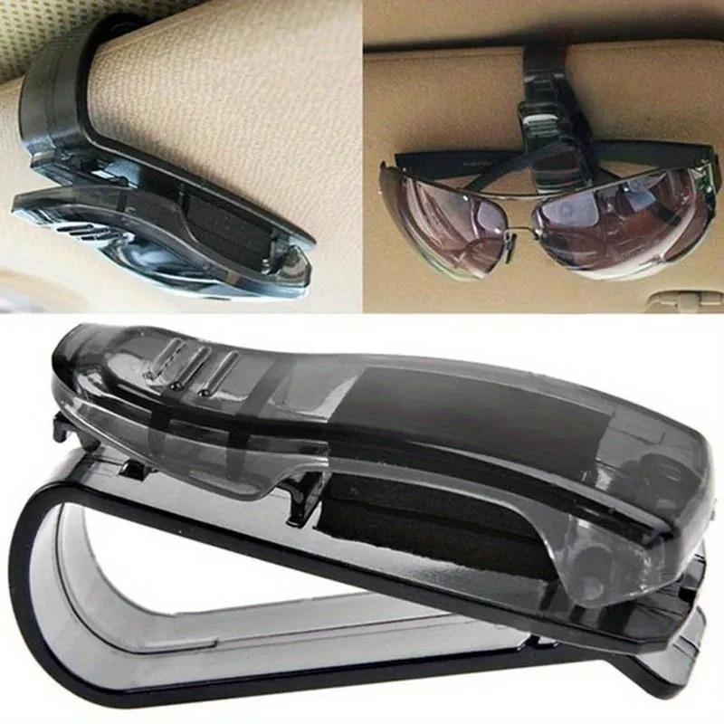 Universele Auto Auto Zonneklep Glazen Doos Zonnebril Clip Kaart Ticket Houder Stand Fastener Pen Case Brillen Auto Accessoires