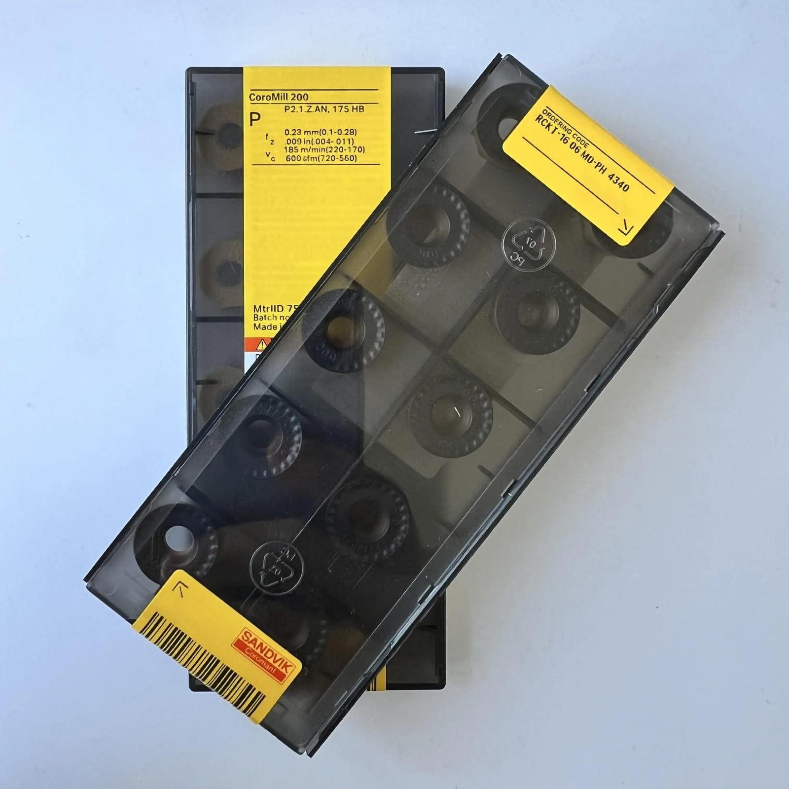 

Original Sandvik / RCKT1606M0-PH 4340 CNC lathe carbide blade 10 PCS