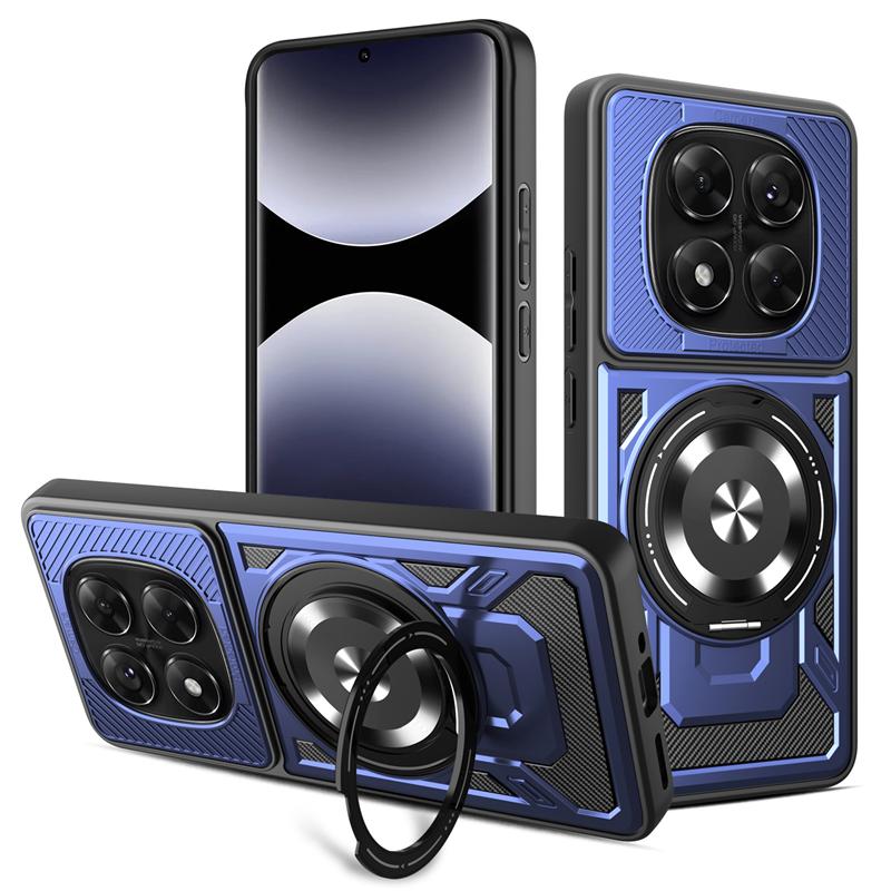 

Чехол для телефона с кольцом-подставкой для Xiaomi Redmi Note 14 13 Pro Plus с магнитной крышкой для Magsafe Redmi Note 14 Pro 5G 14C Fundas Redmi Note 14 Pro+ 5G (Global)