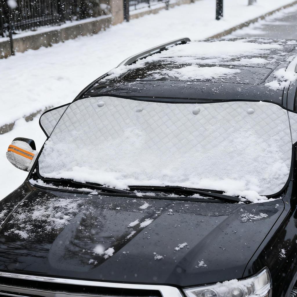 Car Windshield Snow Sun Shade Waterproof Protector Automobile Magnetic Cover Car Front Windscreen Cover Sunshade Cover