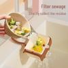 Wall-Mounted Kitchen Sink Dish Rack & Food Scraps Filter Basket