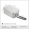 Aluminum Oxide Portable Lunch Box, Open Flame Heated Outdoor Picnic Camping Lunch Box, Aluminum Lunch Box