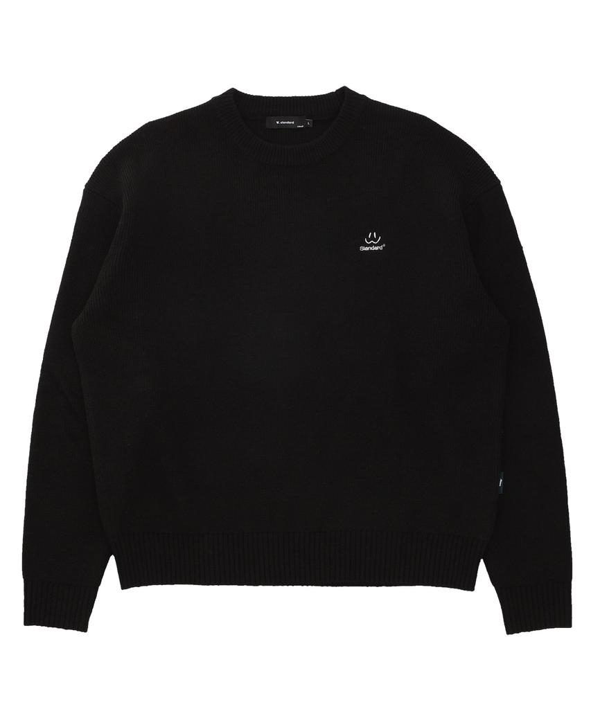 W STANDARD Smile Basic Pullover [4 Colors]
