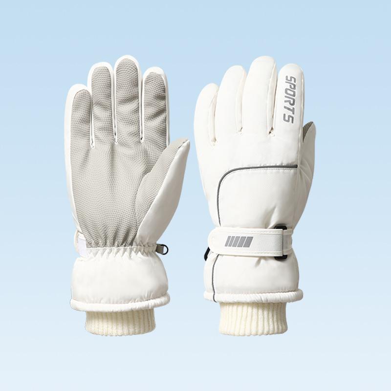 Women Snowboard Touchscreen Winter Motorcycle Waterproof Thermal Snow Ski Gloves Free белый