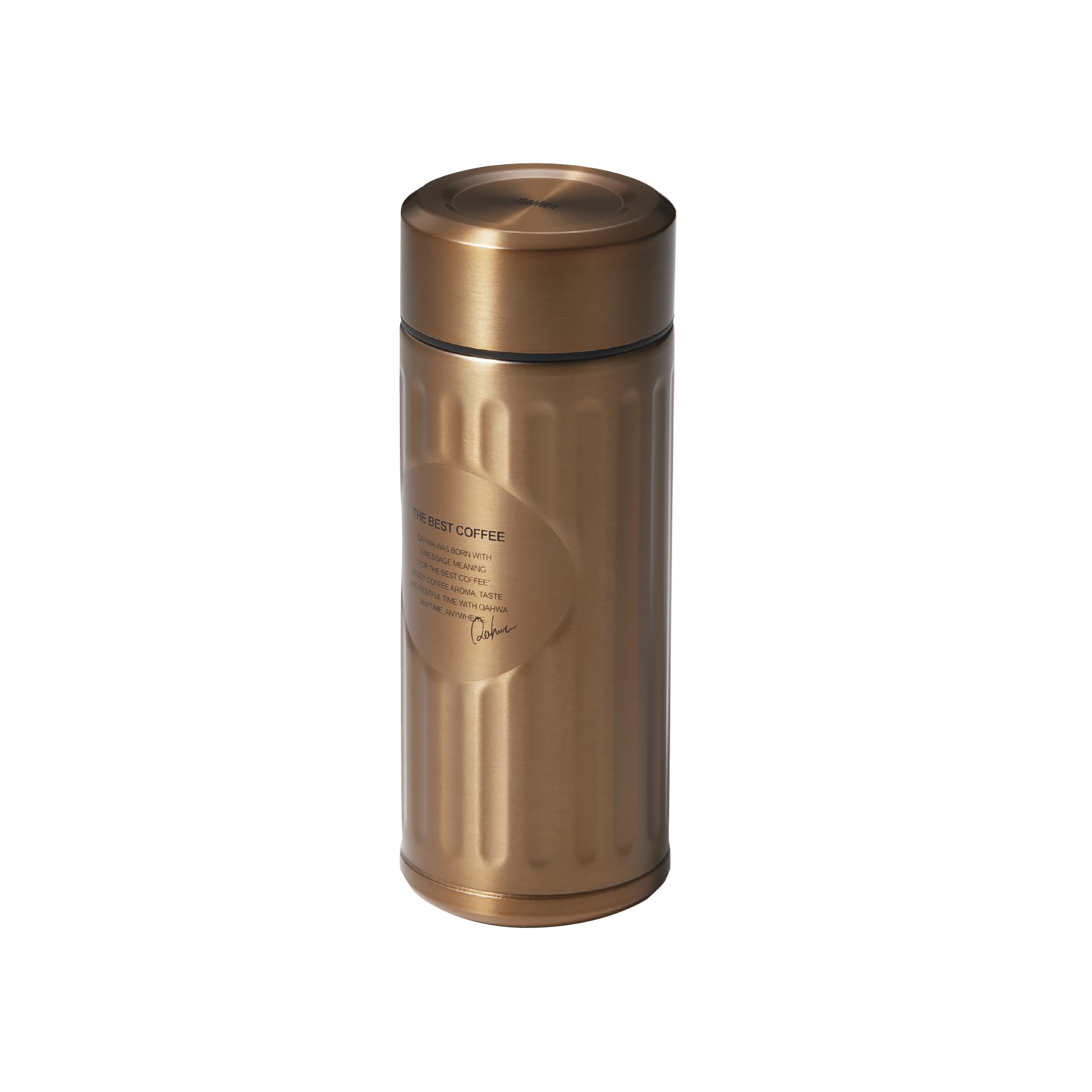 

CB JAPAN QAHWA Copper Water Bottle, 420ml, Direct Drinking, Double-Layer Vacuum Construction