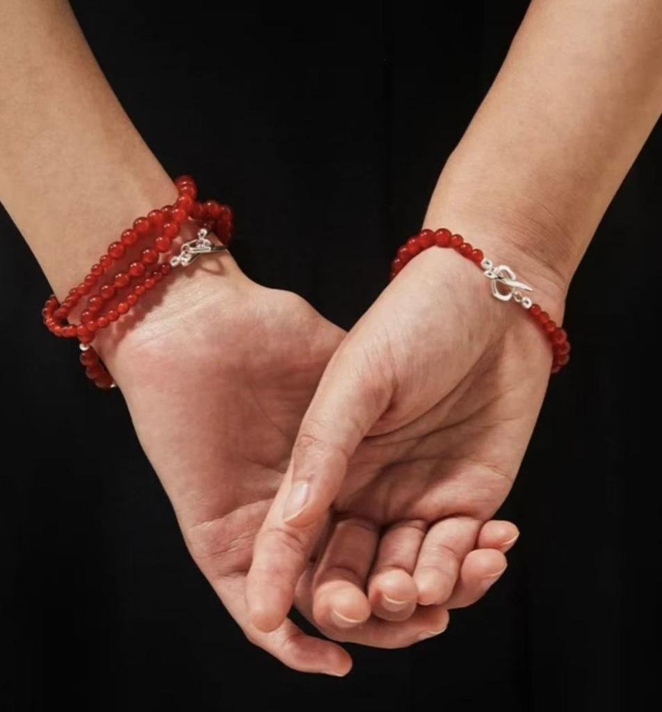 Szary Agat Łezka Naszyjnik z Białym Złoceniem - Luksusowy Koralikowy Łańcuszek Swetrowy