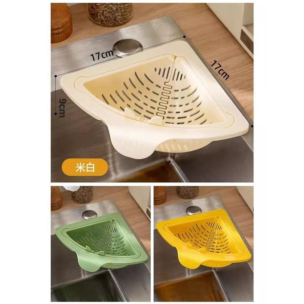 Triangle Sink Drain Basket Magnetic Kitchen Sink Trash Boxes  Kitchen Supplies