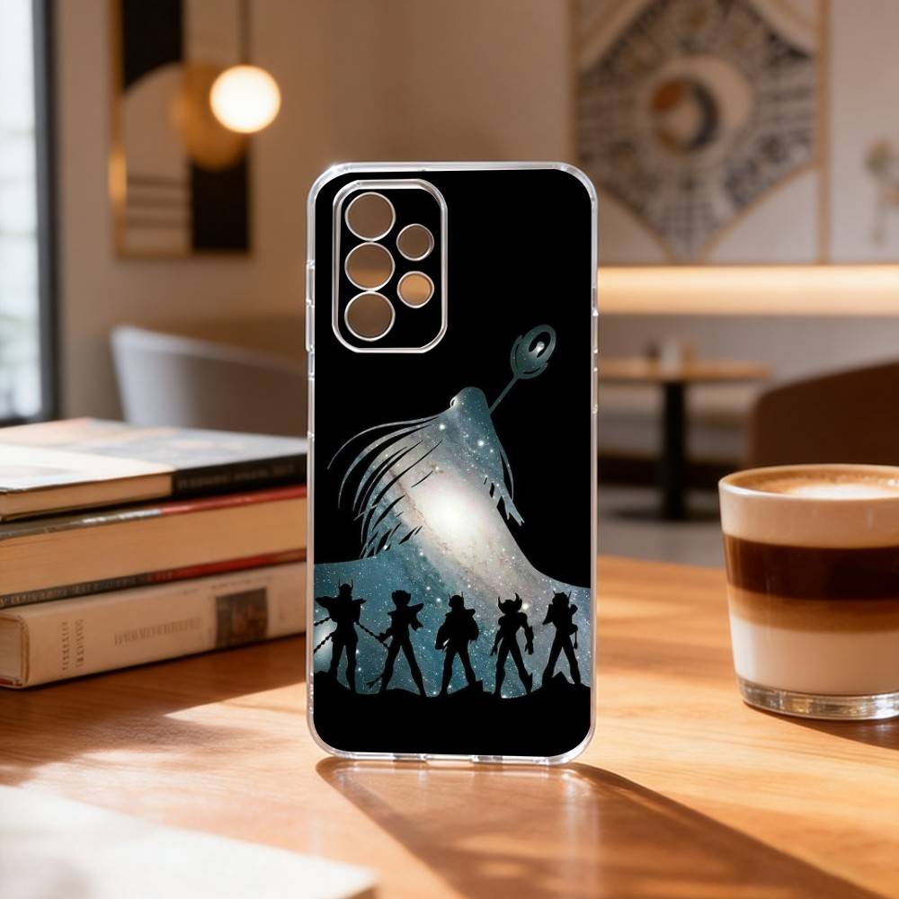 Saint S-Seiya K-Knights  Phone Case Transparent Silicone Soft For Samsung S25,S24,S21,S22,S23,S30,Ultra,S20,Plus,Fe