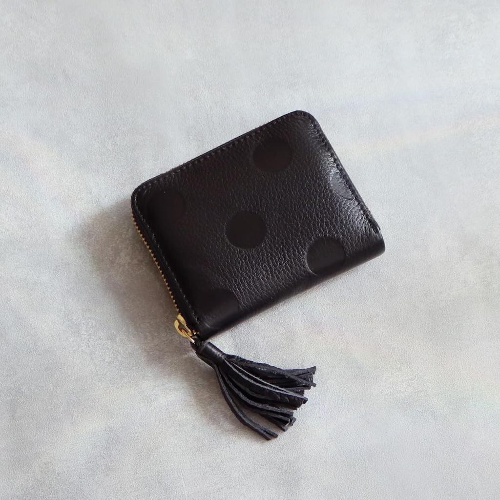 Perche Dot-Embossed Accordion Card Wallet