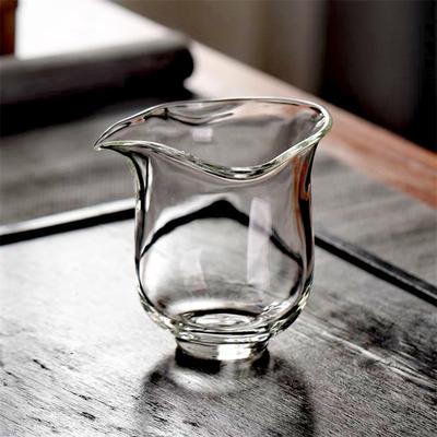 Anti Scalding Flaring Glass Fair Cup Tea Pitcher Thickened Heat-resistant Kung Fu Tea Fair Mug Chahai Chinese Tea Set Accessorie
