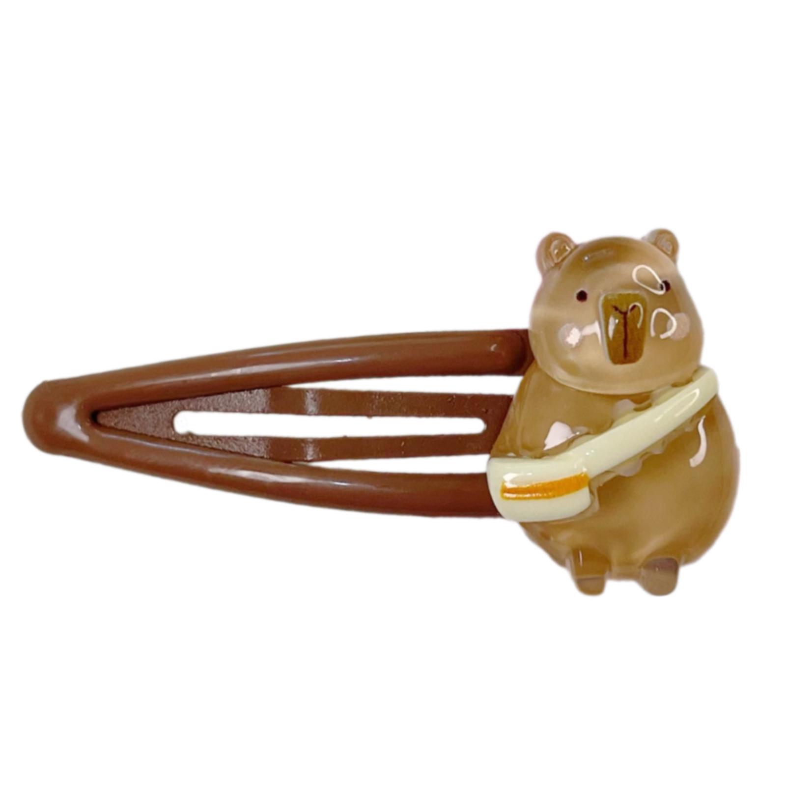 

Заколка для волос для девочек Capybara Women Kids Hairsticks Adorkable Headdress Barrettes Capybara Shape Sweet 2000s Girls Hairpins T3