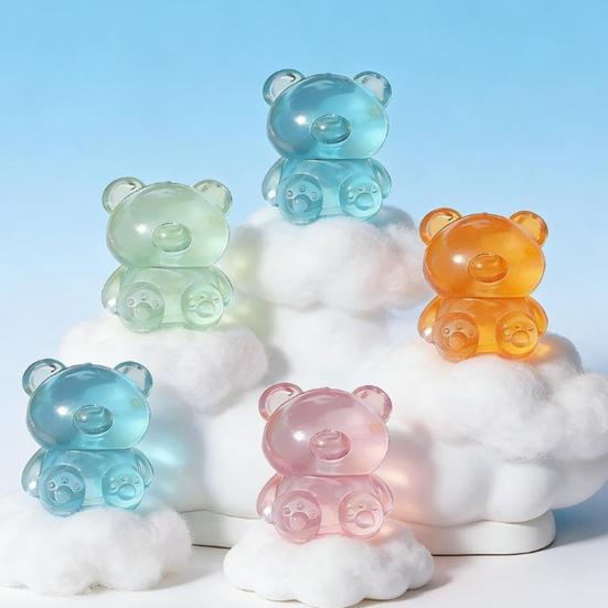 Little Bear Squeeze Toy Soft TPR Fidget for Stress Relief Realistic Gummy Candy Design Slow-Rising Toy Novelty Gift for Anxiety Party Favors