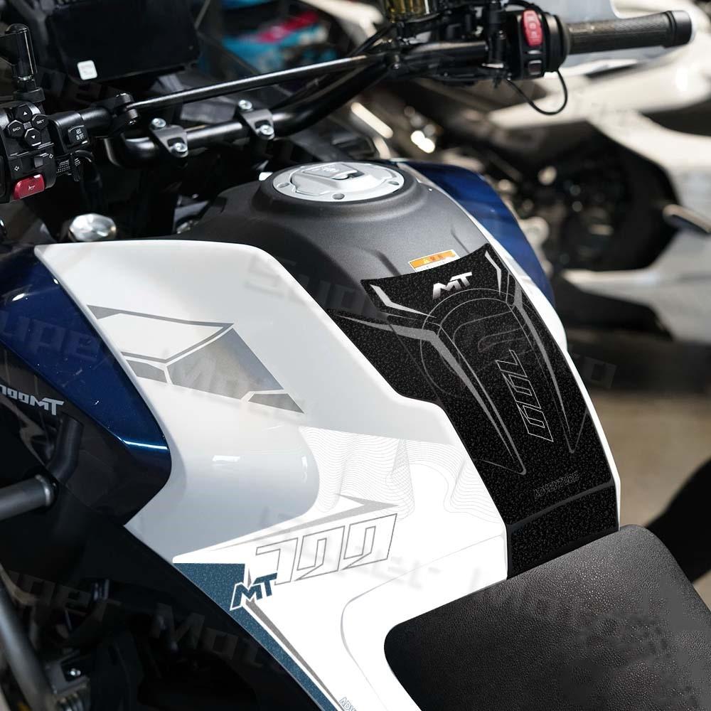 For 700mt 700MT MT 700 2023 2024 2025 Motorcycle Frosted Fuel Tank Side Pad Gas Cap Stickers Protection Decals Waterproof