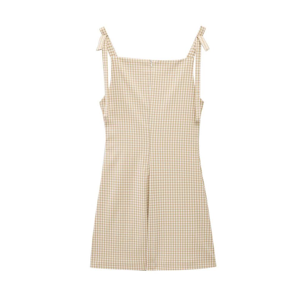 2025 Frühling Süße Schleife Ärmelloses Trägerkleid - Europäischer & Amerikanischer Stil Rock Mode