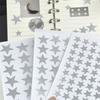 Glitzernde metallische Sternaufkleber Haftende Sternaufkleber Etiketten für Scrapbooking Geschenkpapier Journal Kinder Motivationsaufkleber