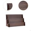 Card Holder Organizer, Stand, Display with Multiple Compartments, Wooden, Practical,
