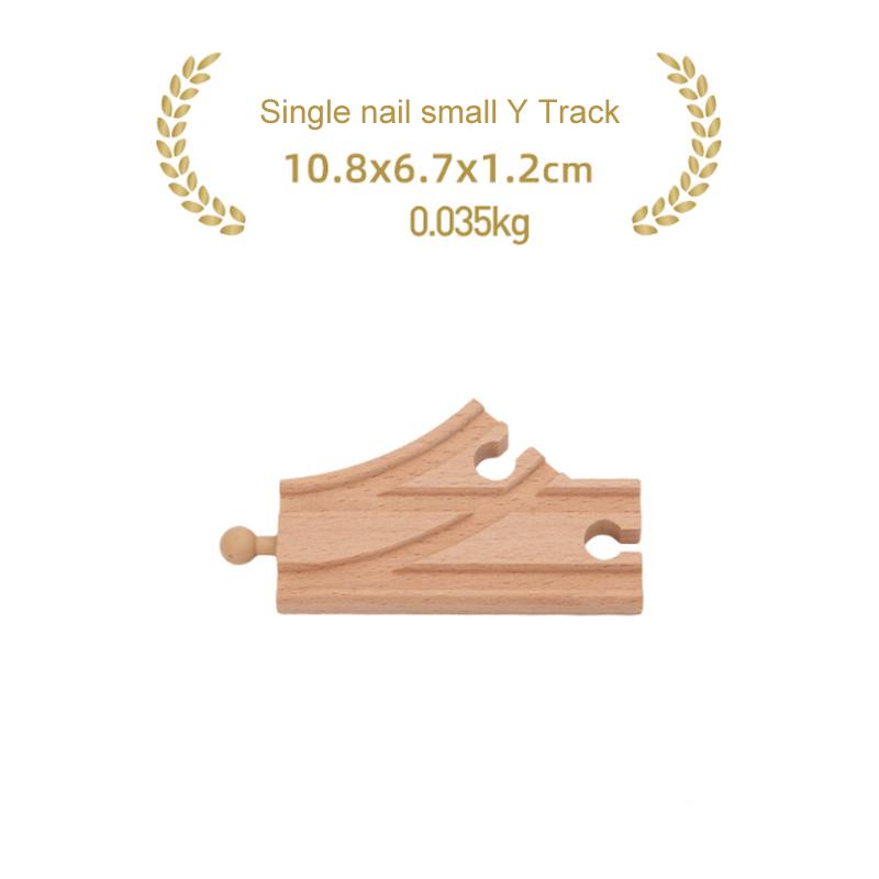 Children's Wooden Track Accessories Combination Universal Track Beech Wood Railway Train Track Toys Fit Biro All Brands Track