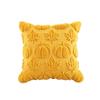 Pumpkin Maple Leaf Plush Cover 45*45cm, Without Insert, for Halloween Fall Party Sofa Cushion Decoration