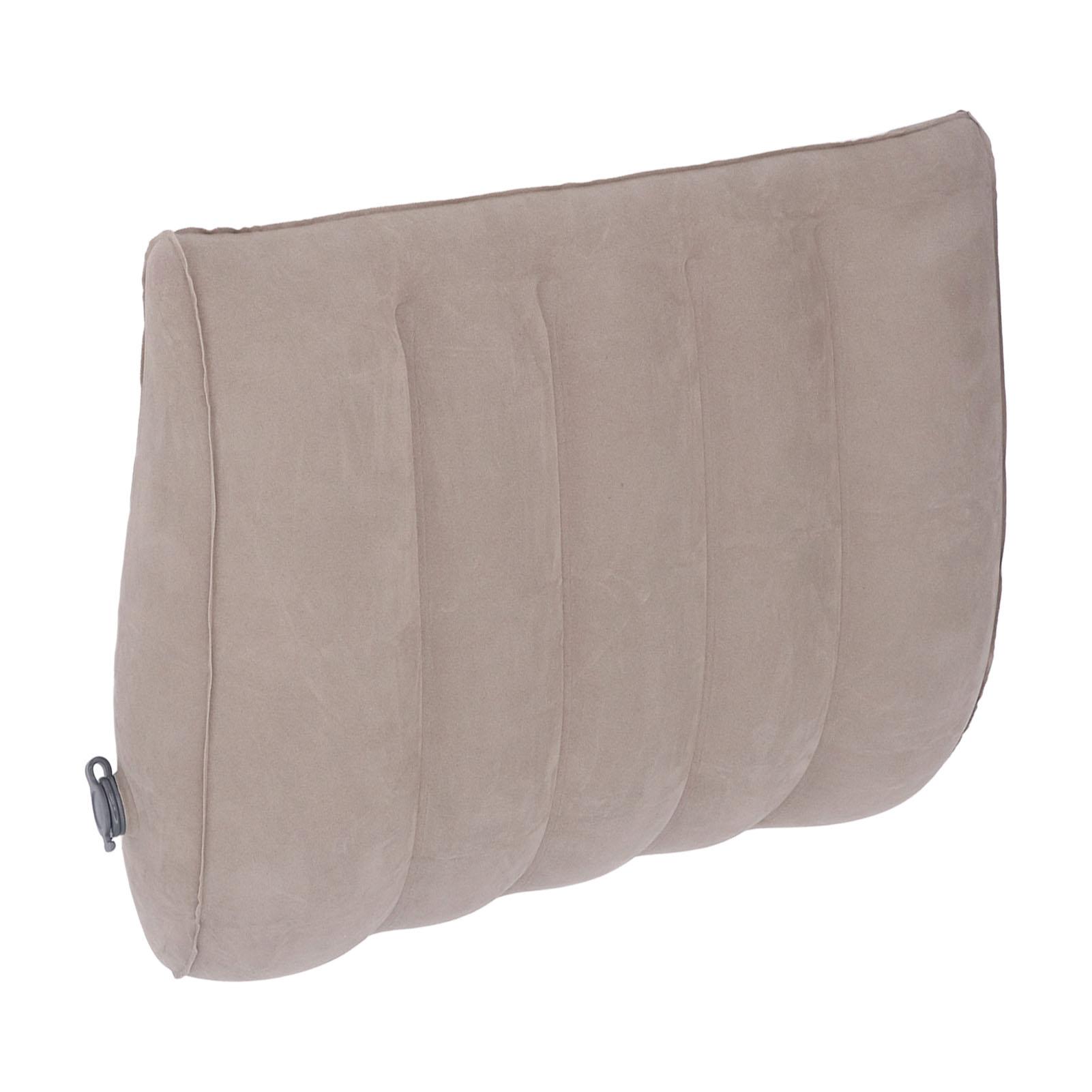 

Inflatable Lumbar Pillow Portable Inflatable Lumbar Support Pillow for Car Office Travel Gray