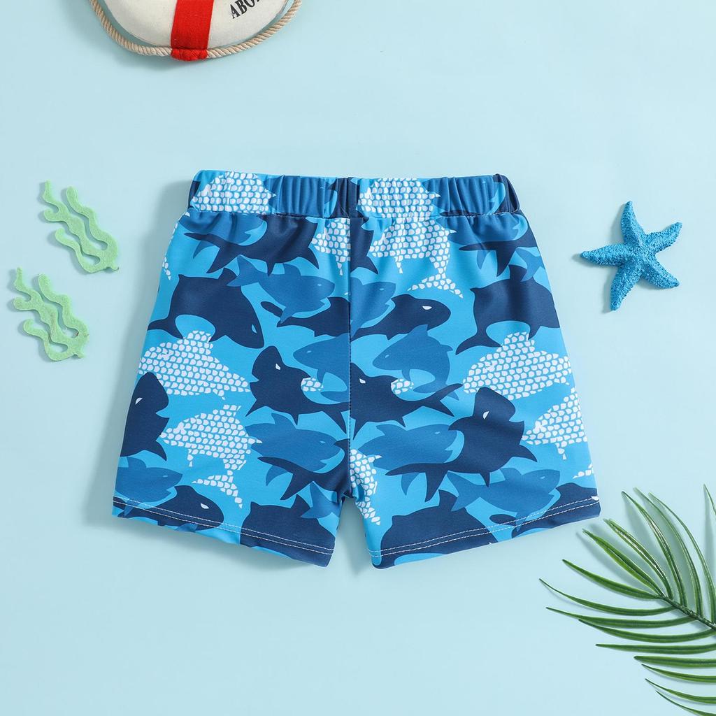Kids Quick-Dry Cartoon Swim Trunks - Boys' Boxer Style for Children