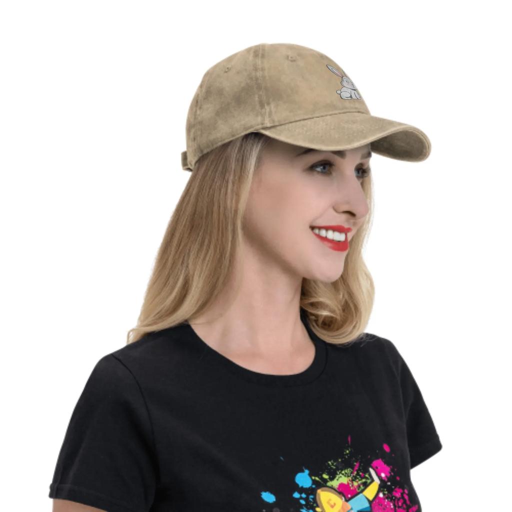 Cute Cartoon Rabbit Summer Classic Fashion Men Trucker Hat Cotton Breathable Women Cowboy Cap Outdoor Leisure Basketball Caps