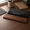 Keyboard Wrist Rest Rounded Edges Walnut Wrist Rest Desk Accessory Rectangular Workstation Gear Ergonomic