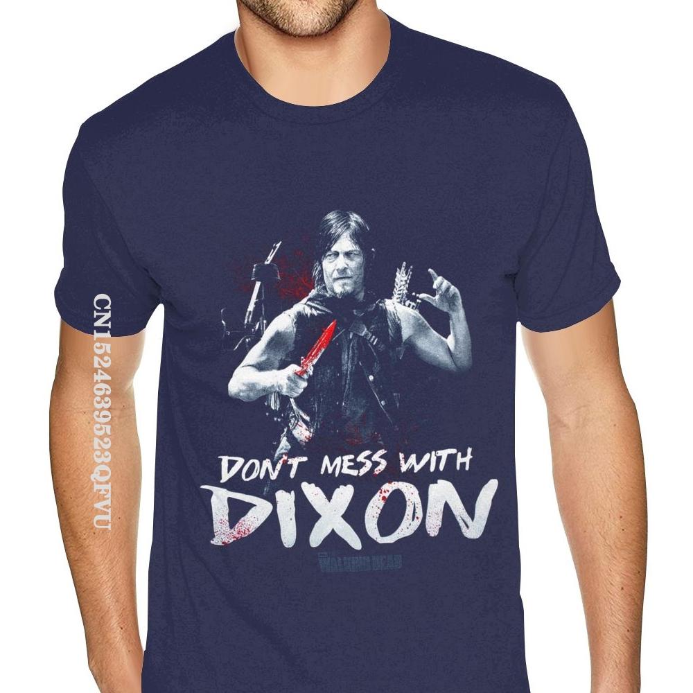 Walking Dead Daryl Dixon Printed Mens Tshirt Plus Size Men's Personalized Photo T Shirts Camisa Streetwear