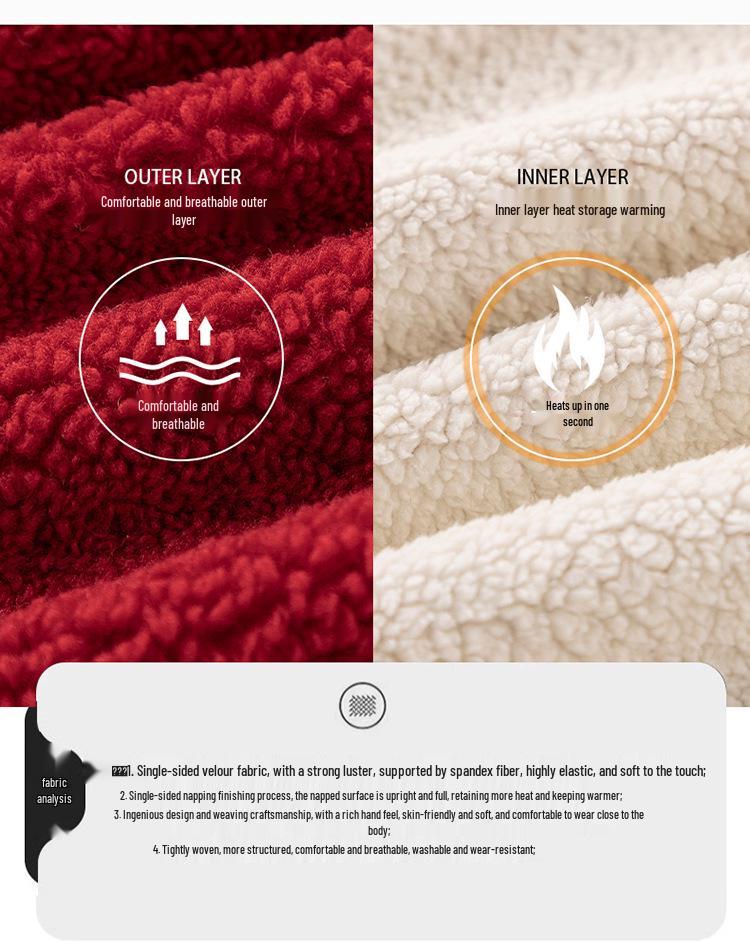 Dziecięcy Dziewczęcy Czerwony Zimowy Płaszcz Peleryna z Kapturem - Podszyty Polarem, Wiatroodporny