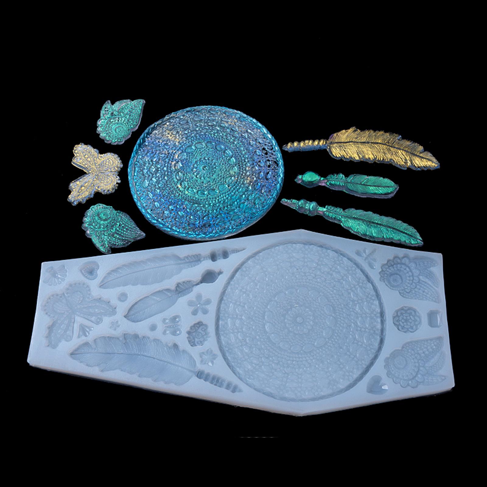 

Форма для литья изделий ручной работы Форма для изготовления ловца снов Форма для украшения ловца снов Силиконовая форма для подвески