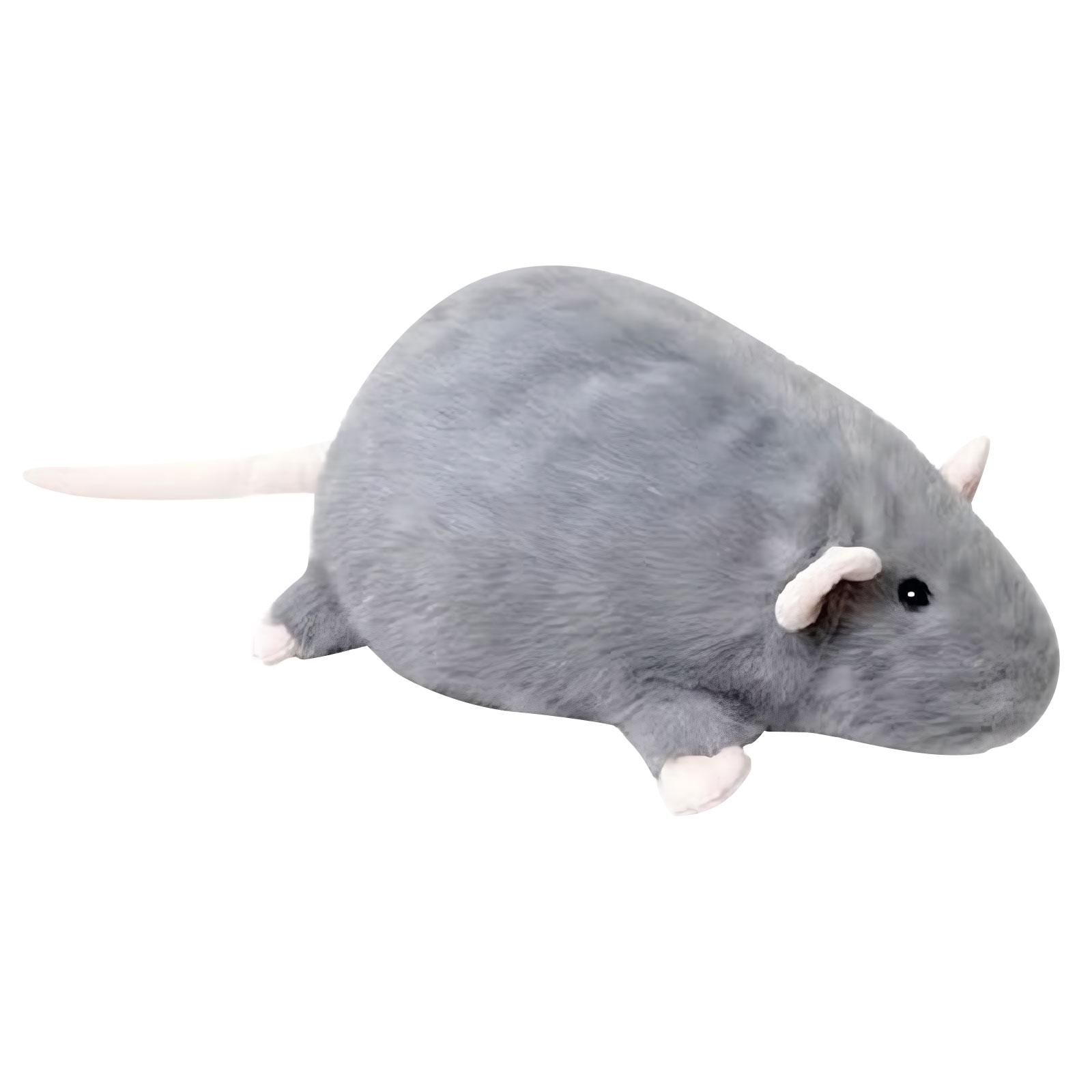 Creative 40/55/90cm Mouse Doll Oversized Rat Plush Cartoon Soft Animal Figure Kids Gift Birthday Stuffed Plush Animals Jumbo Toy 40cm серый