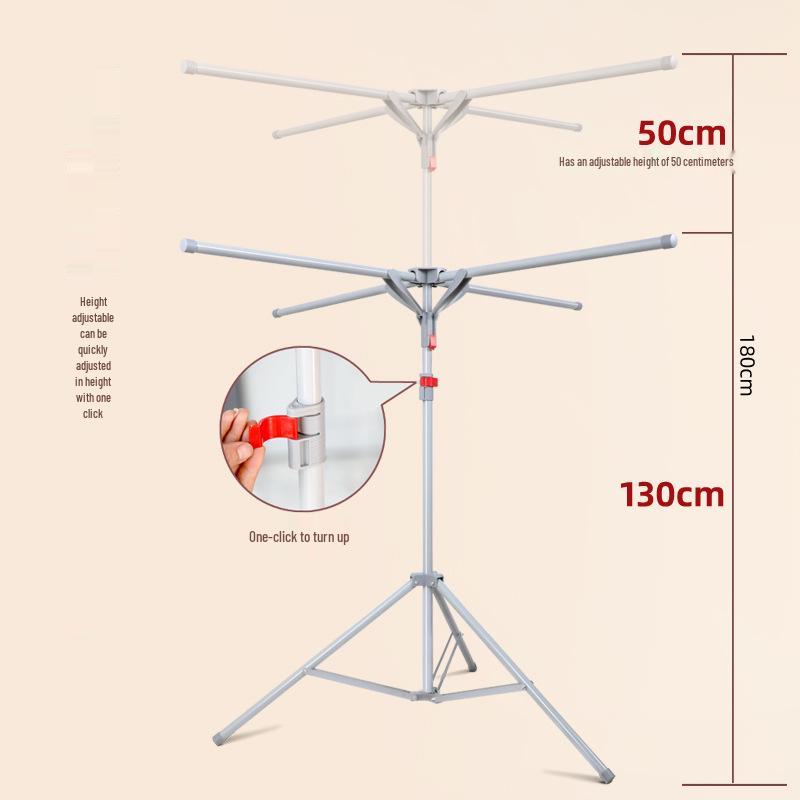 Portable Indoor Balcony Clothes Drying Rack - Easy Install for Home and Rental Spaces