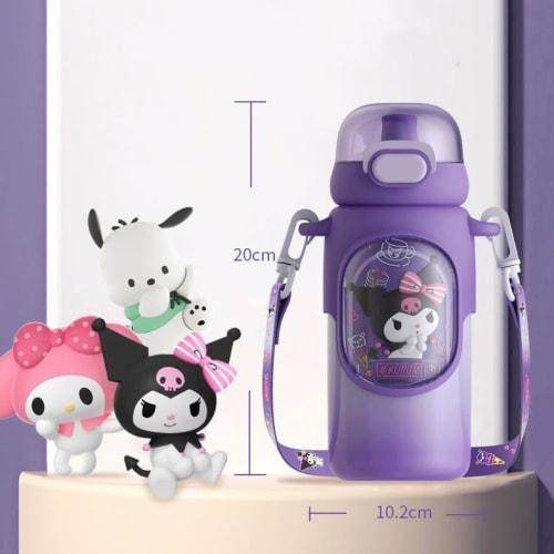 Kuromi, Cinnamoroll, My Melody, and Pochacco Water Bottles. Large Capacity, Direct Drinking, Vacuum Insulated, Thermos Flask, Keeps Hot or Cold, Wide