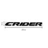 MPC4 Honda CRIDER 3D Metal Car Stickers 20cm Side Fender Badge Styling Logo Emblem Decals Rear Trunk Accessories for 2011 2023 2025 M