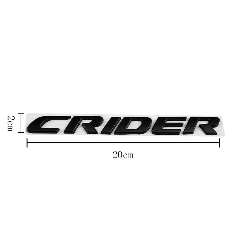 MPC4 Honda CRIDER 3D Metal Car Stickers 20cm Side Fender Badge Styling Logo Emblem Decals Rear Trunk Accessories for 2011 2023 2025 M