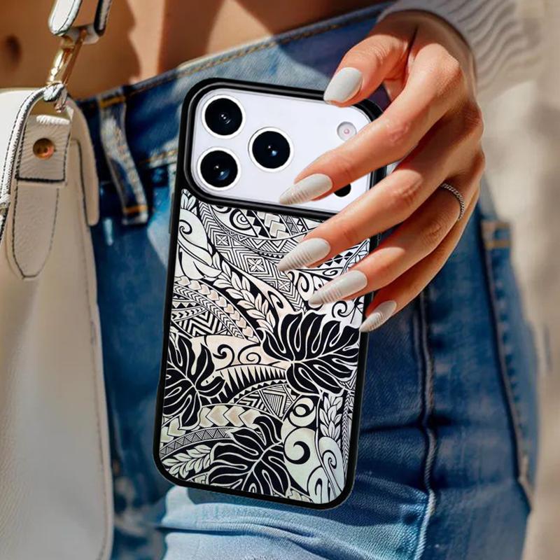 Maori Tribal Samoan Polynesian Phone Case For iPhone 17 Air 14 15 13 12 Max Cover For Apple 16e 11 Pro Max Plus Coque