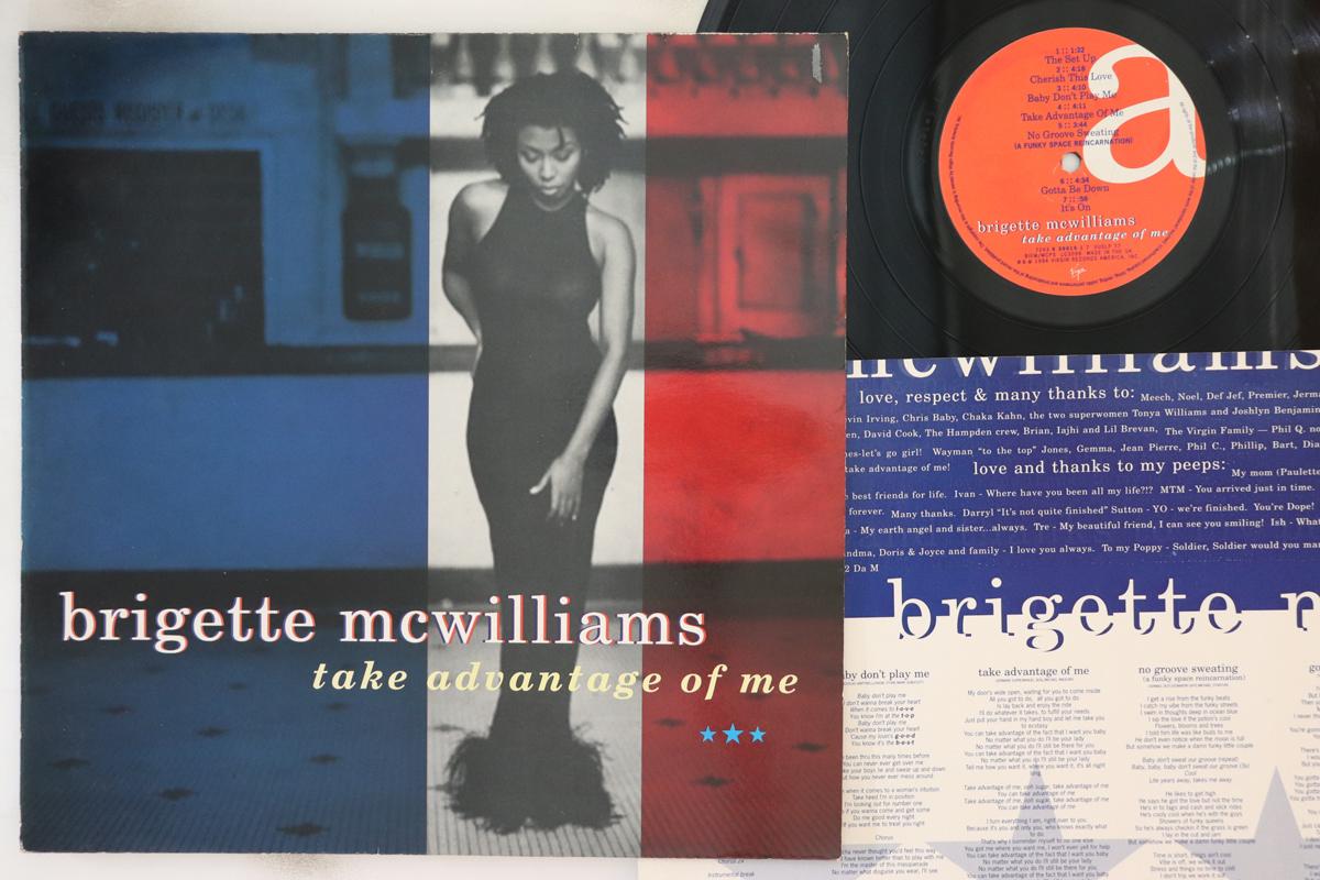 

LP Record BRIGETTE MCWILLIAMS - Take Advantage Of Me VUSLP77 Virgin Records 1994 UK Soul/Funk Used