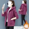 Imitation Sherpa Sweatshirt Women's Thickened Velvet Autumn and Winter Loose Korean Style Zipper Cardigan Jacket
