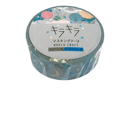 World Craft Masking Tape Glitter Planet KRMT15-003 B0F52C59SB