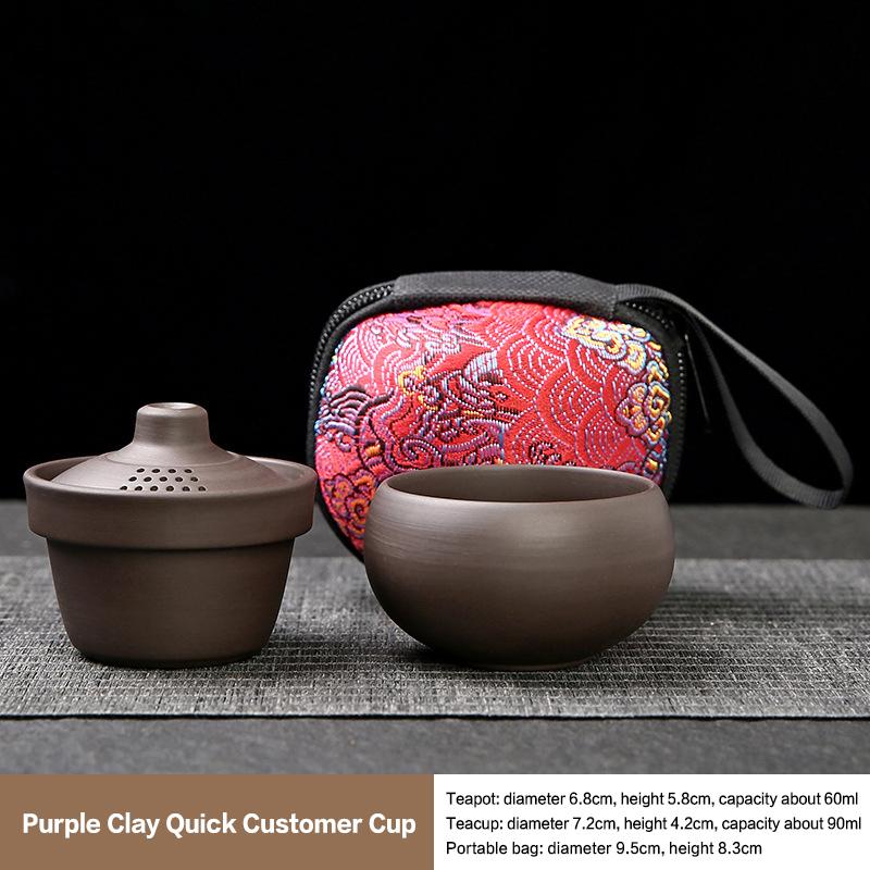 Miniaturní kempingová čajová sada - Nerozbitný keramický sólo hrnek s cestovním pouzdrem Ultralehká přenosná sada na vaření