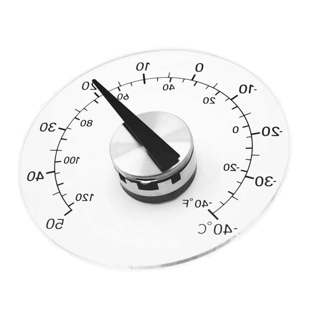 

Waterproof Clear Outdoor Window Thermometer Circular Self Adhesive Pointer Temperature Measurement Tester Meter Clock Weather